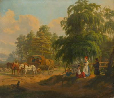 Landscape with Russian Troika by Alexey Venetsianov